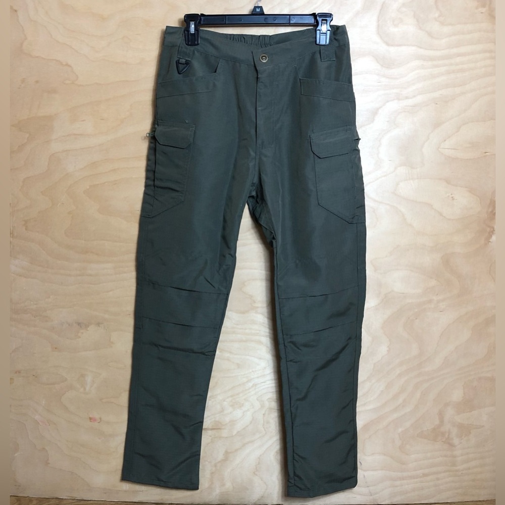 Dark Green Multi Bag Chino Pants Unisex Men Size S.